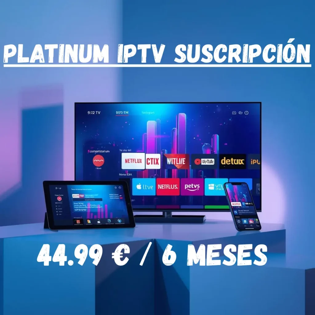 PLATINUM IPTV SUSCRIPCIÓN 6 MESES