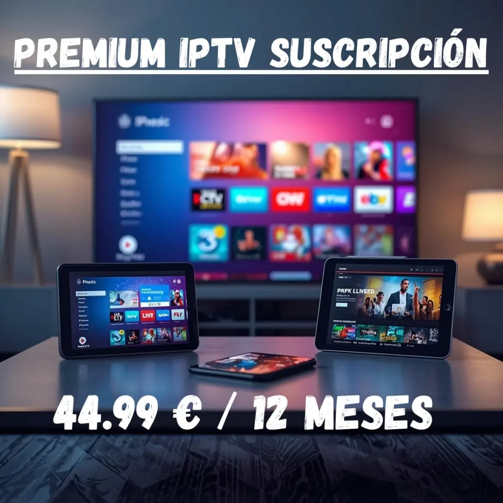 PREMIUM IPTV SUSCRIPCIÓN 44.99 € 12 MESES